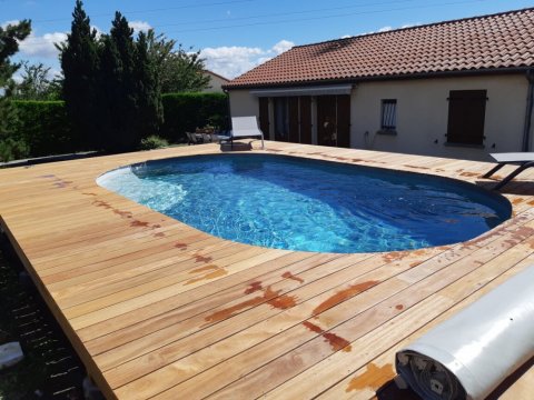 Piscine neuve liner gris volcan clermont ferrand